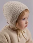 Шапочка детская вязаная Amarobaby Berry, демисезонная, светло-бежевый AB-OD26-BER16/38-38