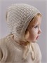 Шапочка детская вязаная Amarobaby Berry, демисезонная, светло-бежевый AB-OD26-BER16/38-38