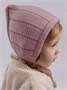 Шапочка детская вязаная Amarobaby Tiny, демисезонная, пудровый AB-OD26-TIN16/27-38