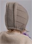 Шапочка детская вязаная Amarobaby Tiny, демисезонная, коричневый AB-OD26-TIN16/12-38