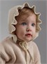 Шапочка детская вязаная Amarobaby Cloud, демисезонная, светло-бежевый AB-OD26-CLO16/38-38