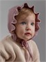 Шапочка детская вязаная Amarobaby Cloud, демисезонная, пудровый AB-OD26-CLO16/27-38