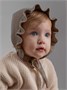 Шапочка детская вязаная Amarobaby Cloud, демисезонная, коричневый AB-OD26-CLO16/12-38