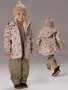 Ветровка детская Amarobaby Easy Fit, бежевый, цветы AB-OD26-EASY36/03-92