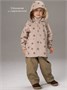 Ветровка детская Amarobaby Easy Fit, бежевый, цветы AB-OD26-EASY36/03-92