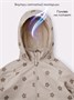Ветровка детская Amarobaby Easy Fit, бежевый, цветы AB-OD26-EASY36/03-92