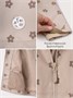 Ветровка детская Amarobaby Easy Fit, бежевый, цветы AB-OD26-EASY36/03-92