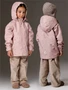 Ветровка детская Amarobaby Easy Fit, пудровый, цветы AB-OD26-EASY36/27-92