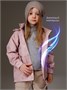 Ветровка детская Amarobaby Easy Fit, пудровый, цветы AB-OD26-EASY36/27-92