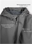 Комплект непромокаемый (куртка и полукомбинезон) Amarobaby Rainwear, графит AB-OD26-RAIN35/10-92