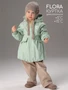 Куртка для девочки Amarobaby Flora, мятный AB-OD26-FLORA37/32-86