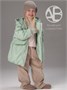 Куртка для девочки Amarobaby Flora, мятный AB-OD26-FLORA37/32-86
