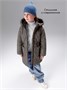 Пальто стёганое демисезонное Amarobaby PEARL, капучино AB-OD26-PEARL29/58-122
