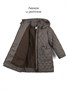Пальто стёганое демисезонное Amarobaby PEARL, капучино AB-OD26-PEARL29/58-122