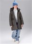 Пальто стёганое демисезонное Amarobaby PEARL, капучино AB-OD26-PEARL29/58-122