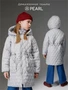 Пальто стёганое демисезонное Amarobaby PEARL, светло-серый AB-OD26-PEARL29/56-122