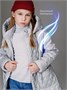 Пальто стёганое демисезонное Amarobaby PEARL, светло-серый AB-OD26-PEARL29/56-122