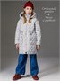 Пальто стёганое демисезонное Amarobaby PEARL, светло-серый AB-OD26-PEARL29/56-122