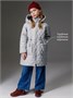 Пальто стёганое демисезонное Amarobaby PEARL, светло-серый AB-OD26-PEARL29/56-122