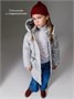 Пальто стёганое демисезонное Amarobaby PEARL, светло-серый AB-OD26-PEARL29/56-122