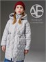 Пальто стёганое демисезонное Amarobaby PEARL, светло-серый AB-OD26-PEARL29/56-122