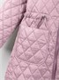 Пальто стёганое демисезонное Amarobaby PEARL, пудровый AB-OD26-PEARL29/27-122