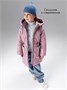 Пальто стёганое демисезонное Amarobaby PEARL, пудровый AB-OD26-PEARL29/27-122