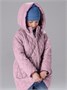 Пальто стёганое демисезонное Amarobaby PEARL, пудровый AB-OD26-PEARL29/27-122