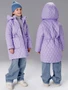 Пальто стёганое демисезонное Amarobaby PEARL, лавандовый AB-OD26-PEARL29/16-122