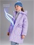 Пальто стёганое демисезонное Amarobaby PEARL, лавандовый AB-OD26-PEARL29/16-122