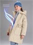 Пальто стёганое демисезонное Amarobaby PEARL, бежевый AB-OD26-PEARL29/03-122