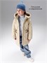 Пальто стёганое демисезонное Amarobaby PEARL, бежевый AB-OD26-PEARL29/03-122