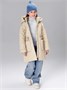 Пальто стёганое демисезонное Amarobaby PEARL, бежевый AB-OD26-PEARL29/03-122
