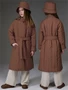 Пальто стёганое демисезонное Amarobaby RUNWAY, шоколадный AB-OD26-RUNWAY29/59-122