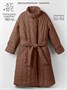 Пальто стёганое демисезонное Amarobaby RUNWAY, шоколадный AB-OD26-RUNWAY29/59-122