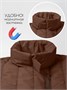 Пальто стёганое демисезонное Amarobaby RUNWAY, шоколадный AB-OD26-RUNWAY29/59-122