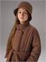 Пальто стёганое демисезонное Amarobaby RUNWAY, шоколадный AB-OD26-RUNWAY29/59-122