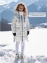 Пальто зимнее для девочки Amarobaby FANCY, молочный AB-OD25-FANCY29/33-116