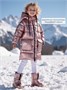 Пальто зимнее для девочки Amarobaby FANCY, пудровый AB-OD25-FANCY29/27-116