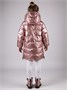 Пальто зимнее для девочки Amarobaby FANCY, пудровый AB-OD25-FANCY29/27-116