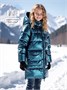 Пальто зимнее для девочки Amarobaby FANCY, синий AB-OD25-FANCY29/20-116