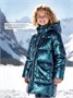 Пальто зимнее для девочки Amarobaby FANCY, синий AB-OD25-FANCY29/20-116