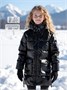 Пальто зимнее для девочки Amarobaby FANCY, черный AB-OD25-FANCY29/09-116