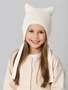 Шапка детская вязаная Amarobaby Meow, демисезонная, молочный AB-OD25-MW16/33-50