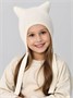 Шапка детская вязаная Amarobaby Meow, демисезонная, молочный AB-OD25-MW16/33-50
