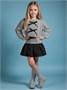 Кардиган Amarobaby Pure Love School Lady, вязаный, серый AB-OD25-PLSL1901/11-122