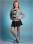 Кардиган Amarobaby Pure Love School Lady, вязаный, серый AB-OD25-PLSL1901/11-122