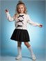Кардиган Amarobaby Pure Love School Lady, вязаный, белый AB-OD25-PLSL1901/00-122