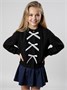 Кардиган Amarobaby Pure Love School Lady, вязаный, черный AB-OD25-PLSL1901/09-122