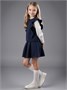 Жилет Amarobaby Pure Love School Elite, вязаный, синий AB-OD25-PLSEL1001/20-122